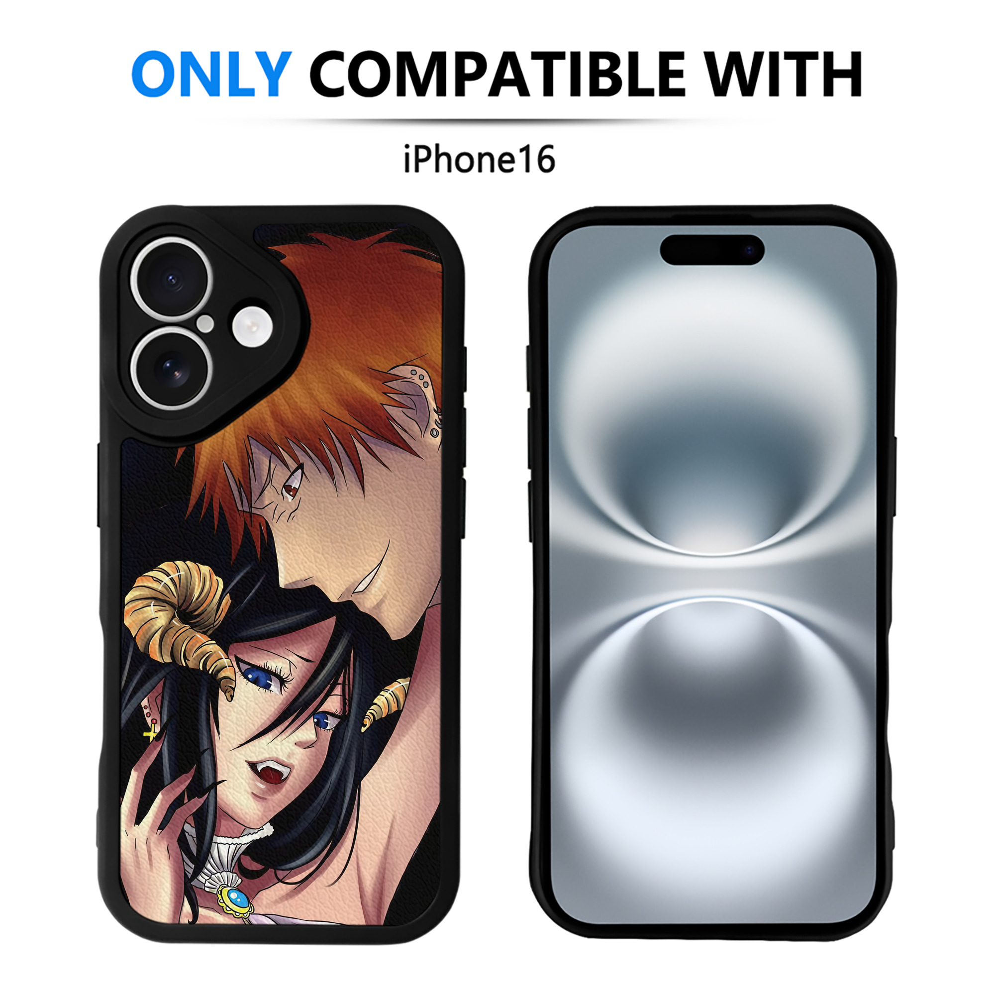 （画像用） ブリーチ BLEACH 【iPhone 16シリーズ対応】シリコンスマホケース（レザー調） 材質：シリコン